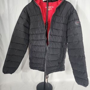 Hawke & Co Black and Red Puffer Jacket